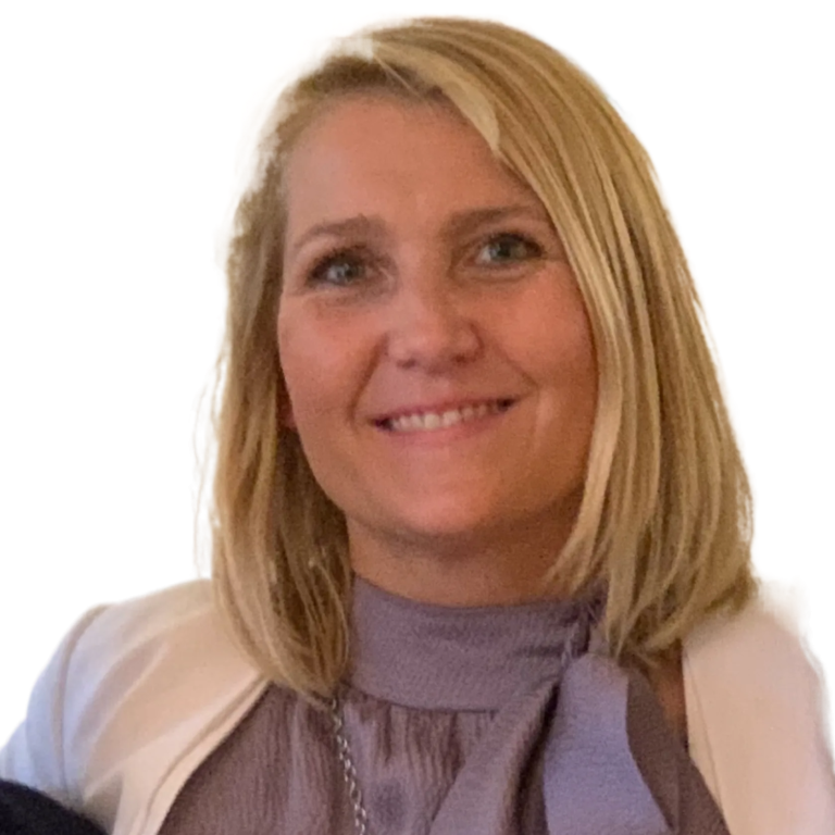 Bild von einer Frau mit blonden schulterlangen Haaren